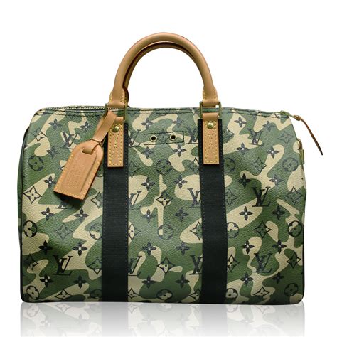 louis vuitton camo bag|authentic louis vuitton duffle bag.